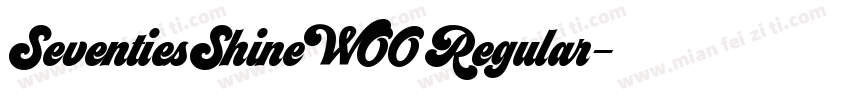 SeventiesShineW00 Regular字体转换